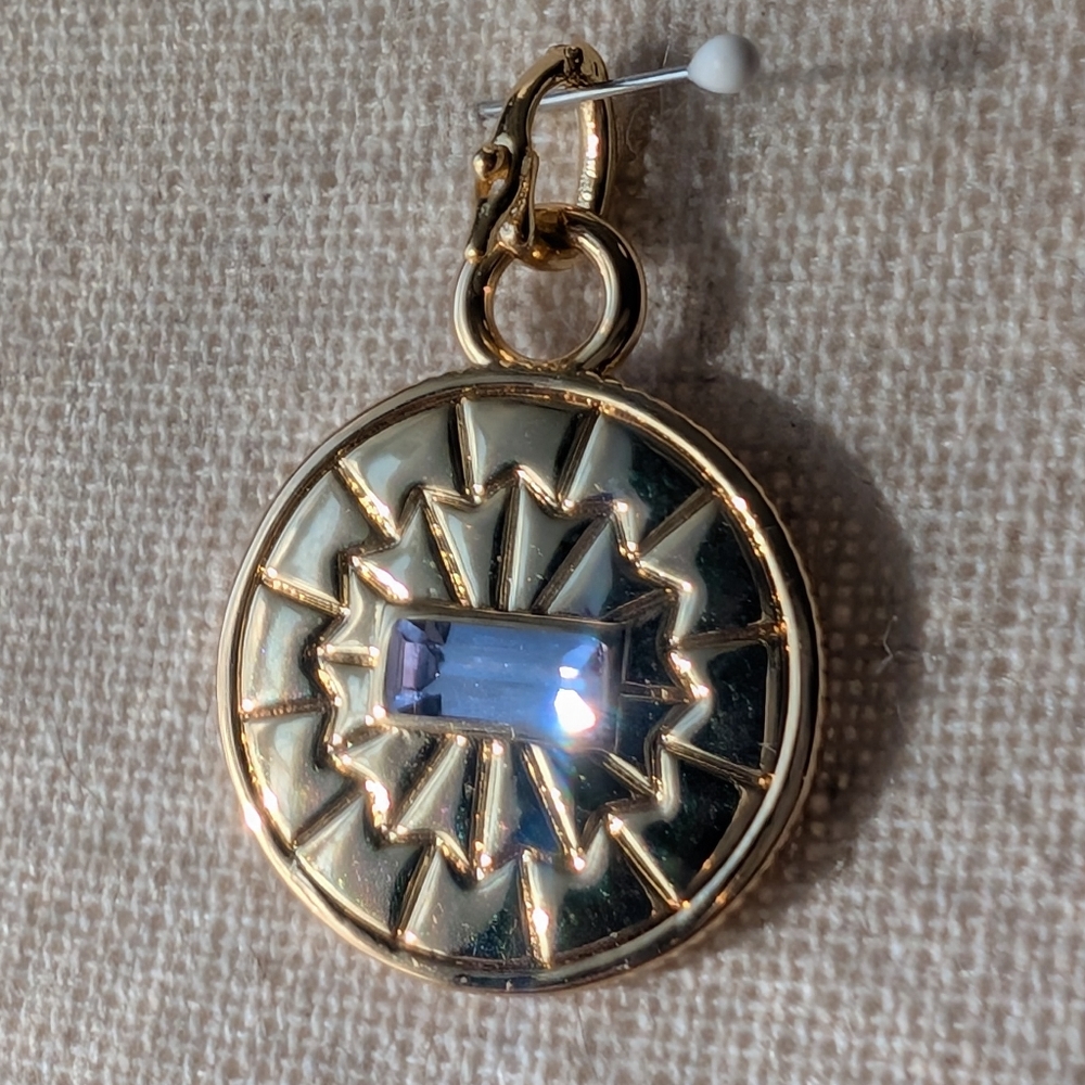Mignonne Gavigan Gold Charm with Lavender Crystal